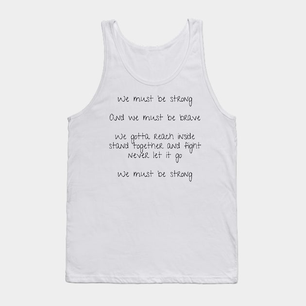 She-ra inspired opening theme song lyrics - warriors Tank Top by tziggles